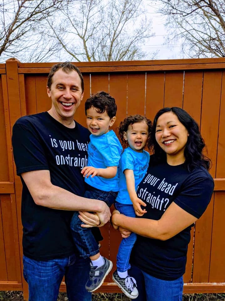 Dr. Aaron Erhardt with his family